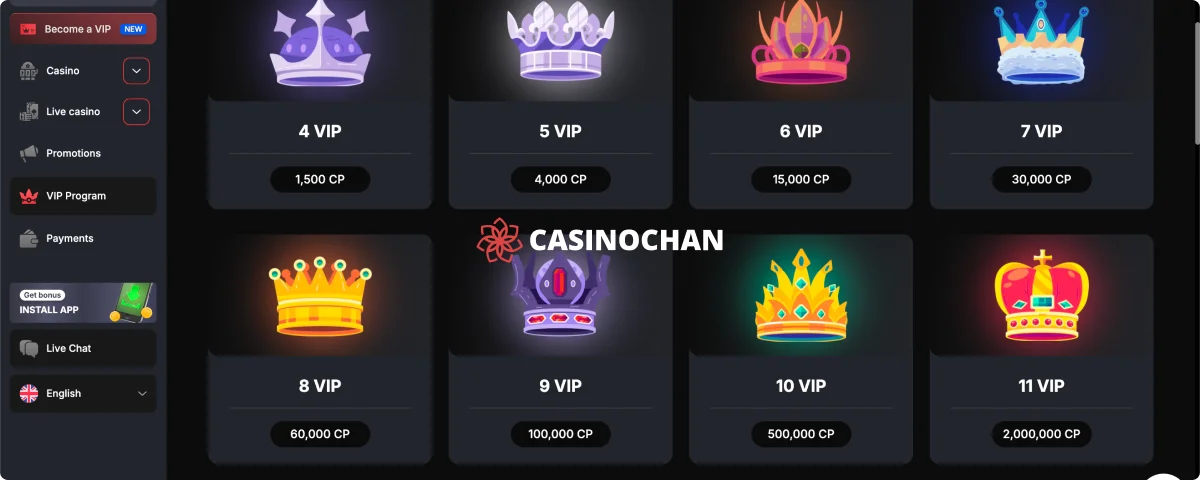 CasinoChan Herní platforma